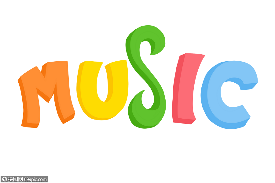 music音乐节艺术字