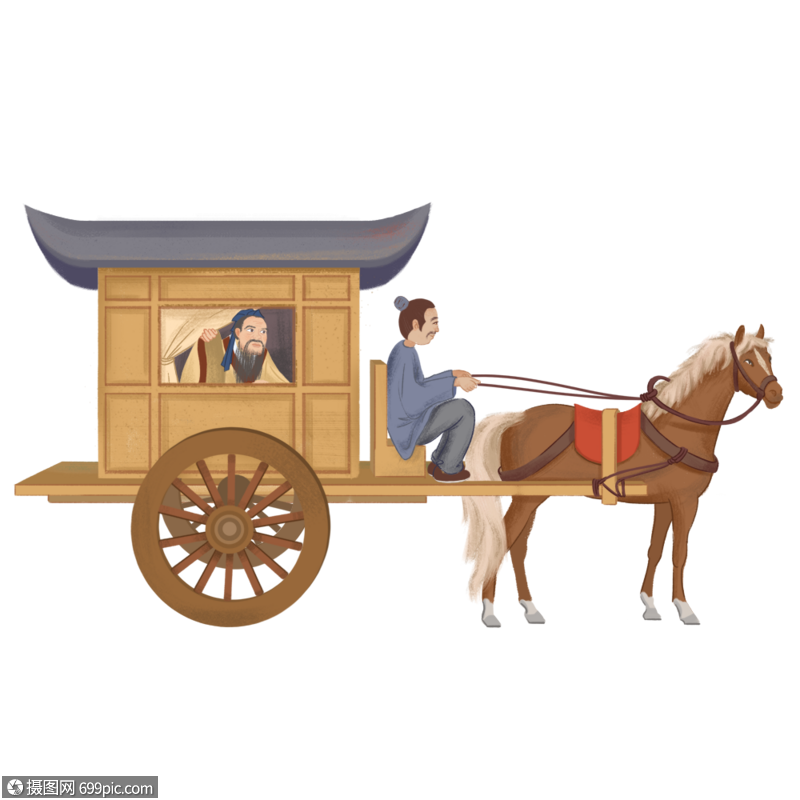 马车古代交通高清图片素材