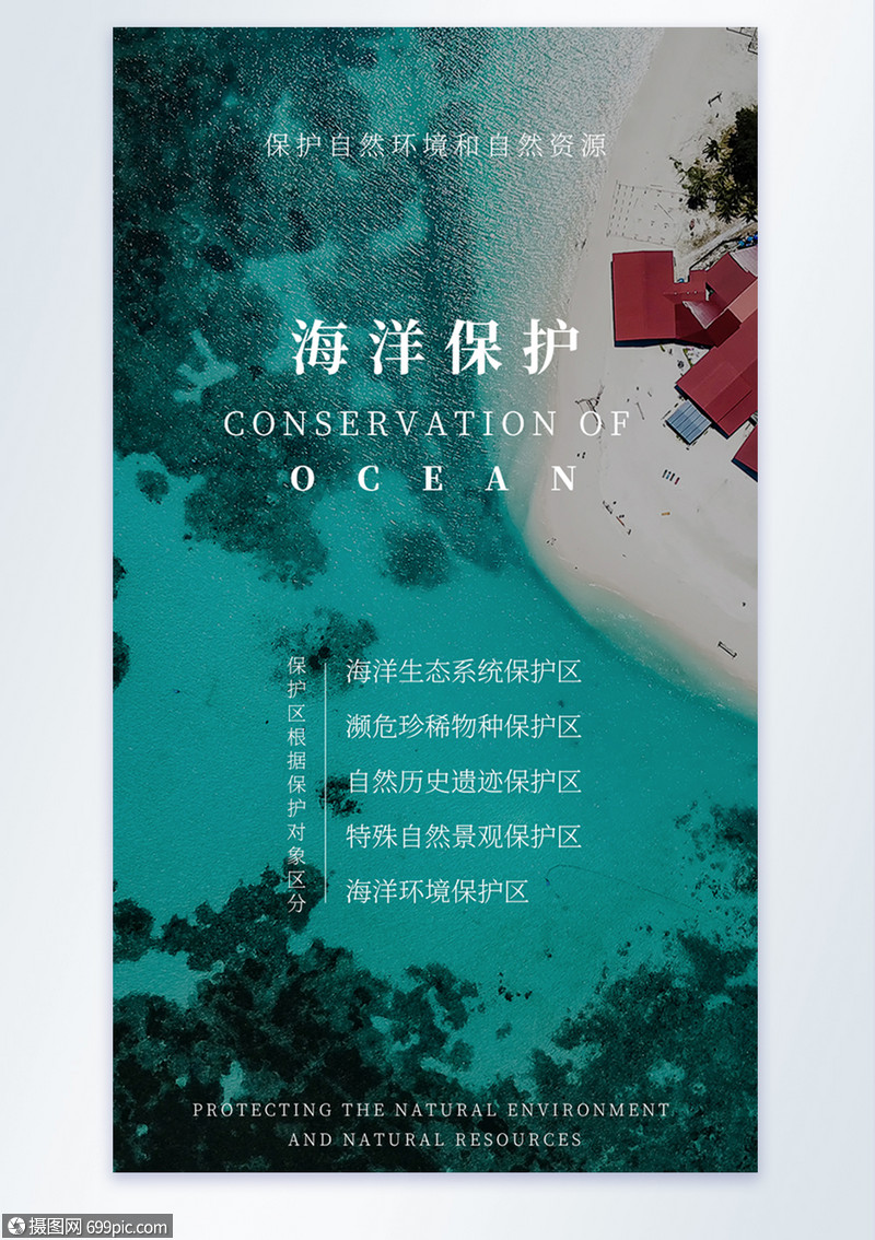 海洋保护公益宣传海报海洋资源自然资源