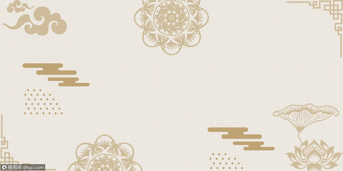 古典印花背景中国风简约
