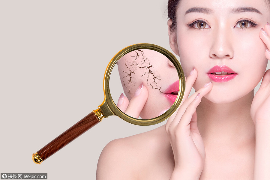 皮肤干燥的美女