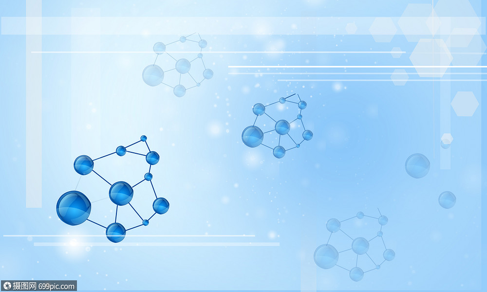 科技分子细菌背景图片