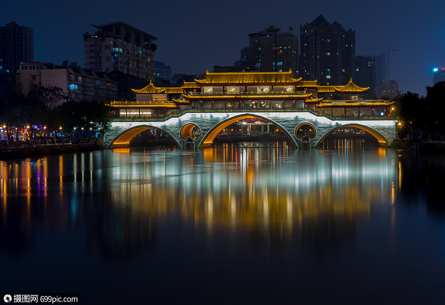 照片 节日假日 宽窄巷子 成都九眼桥夜景.jpg