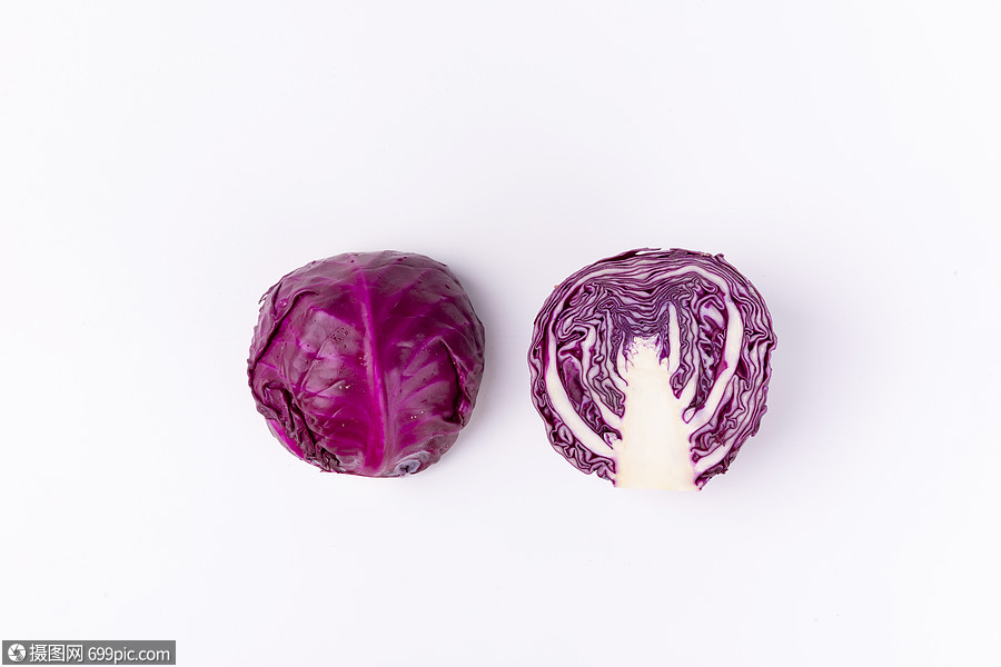 紫甘蓝健康食物高清图片素材