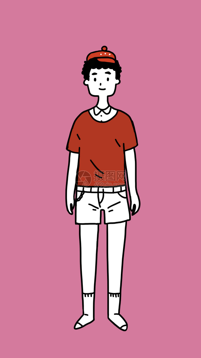 简笔男孩
