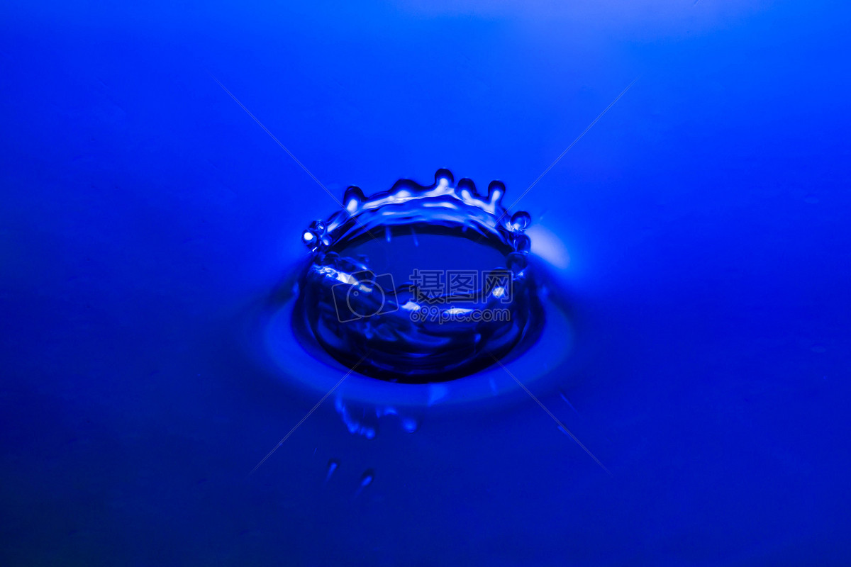 高速通透水滴摄影