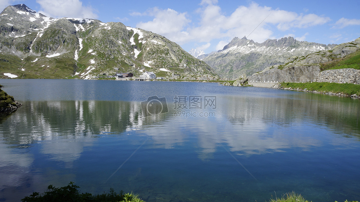 湖邊的山巒攝影圖片免費下載_自然/風景圖庫大全_編號500261765-攝