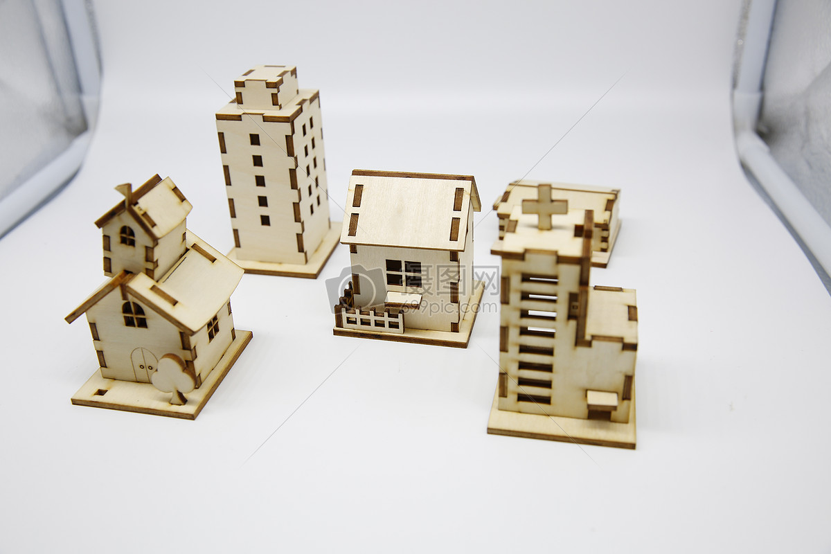 激光切割建筑模型