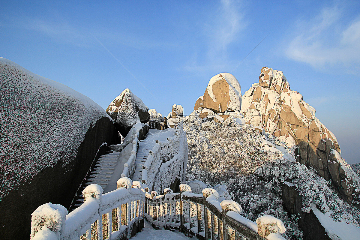 天柱山雪景