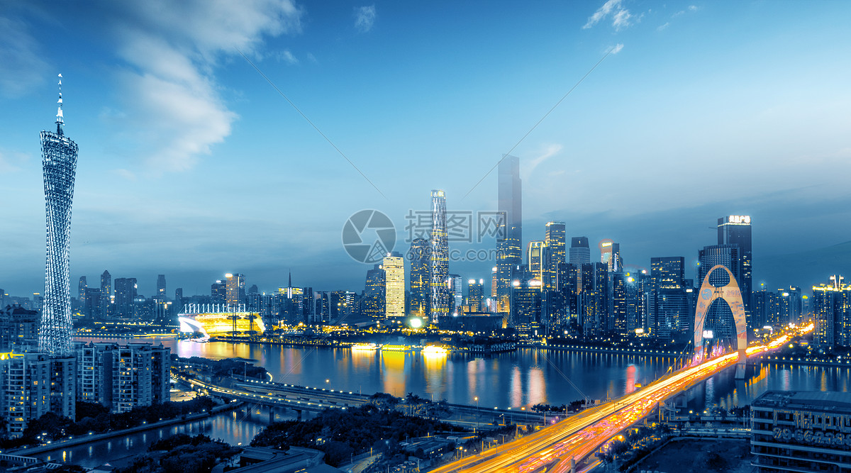 广州城市风光夜色高清图片下载-正版图片500614087-摄图网