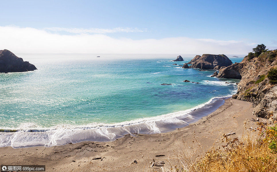 美国加州太平洋海岸美丽的自然
