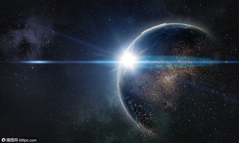 来自太空的地球展示了所有的美丽这幅图像的元素由美国宇航局提供的们