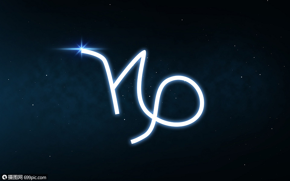 占星术占星术摩羯座的星座黑暗的夜空星星的背景上摩羯座的星座夜空