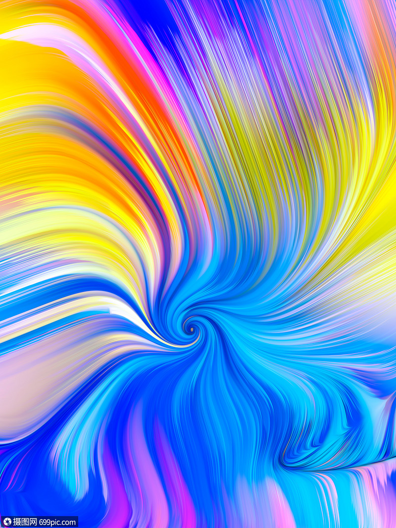 五颜六色的运动视觉香水系列由充满活力的色调渐变成,艺术技术的隐喻