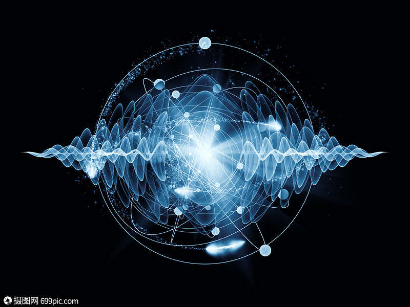 原子系列用分形元素说明原子量子波的抽象