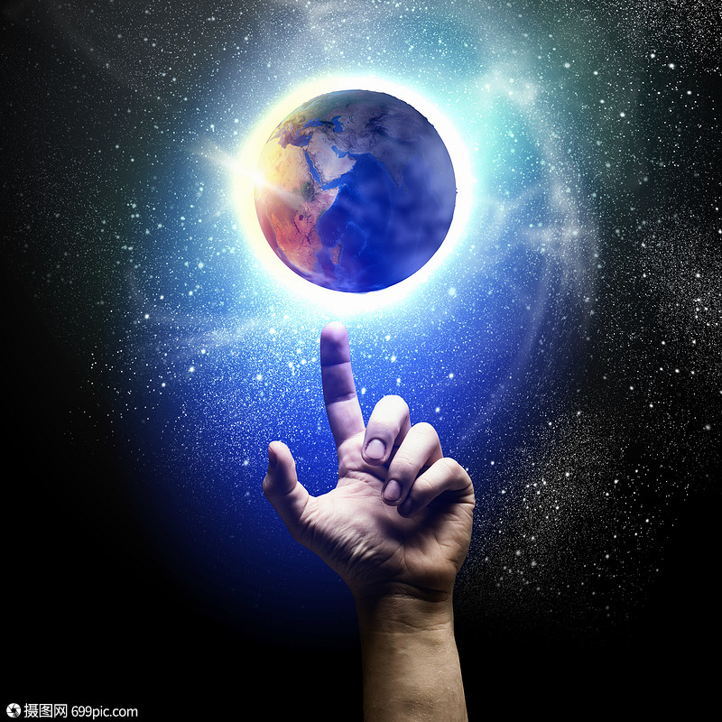 地球行星人类的手地球生态这幅图像的元素由美国宇航局提供的宇宙特写