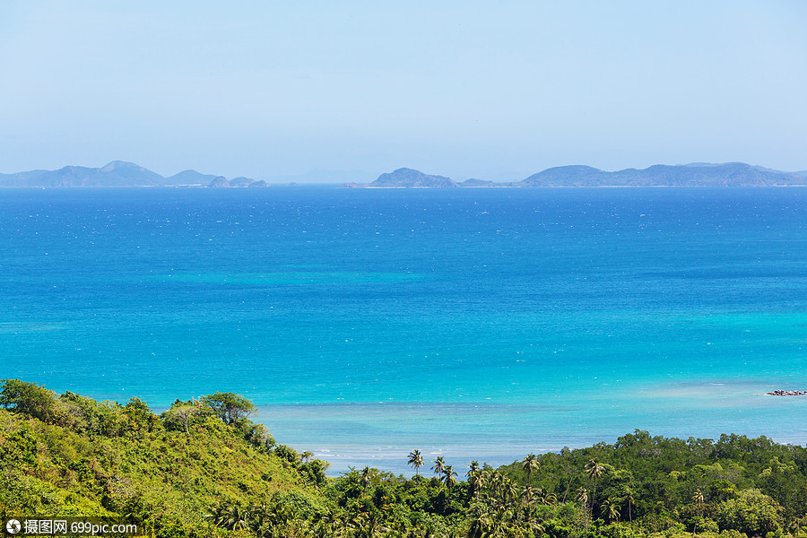 令人惊叹的海景海湾山区岛屿,巴拉望,菲律宾