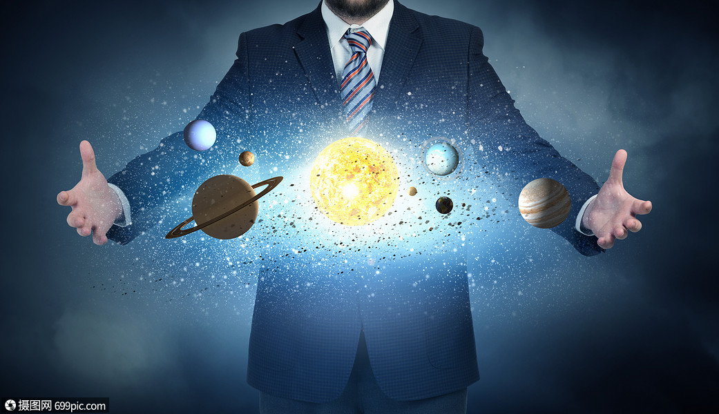 们伟大的宇宙你手中的行星太阳系统