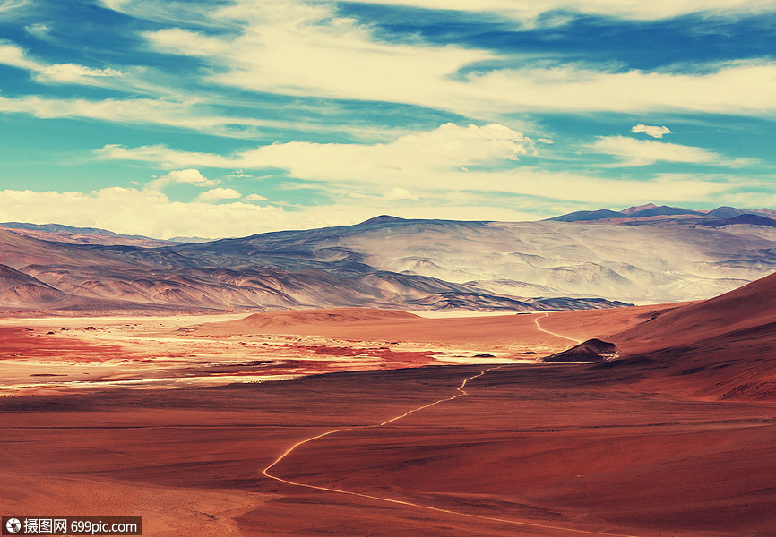 阿根廷北部的景观大草原普纳