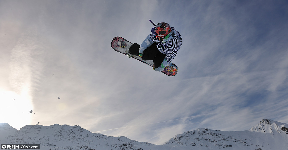 滑雪板冬季运动极限跳跃快速的旅行