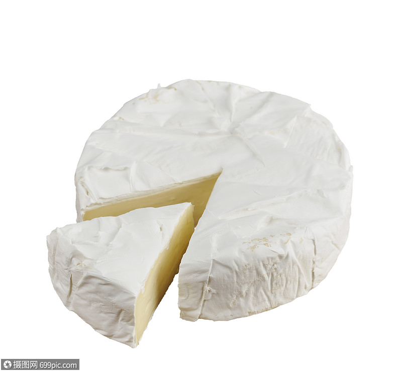 伊利奶酪奶酪车轮隔离白色布里干酪卡门贝尔