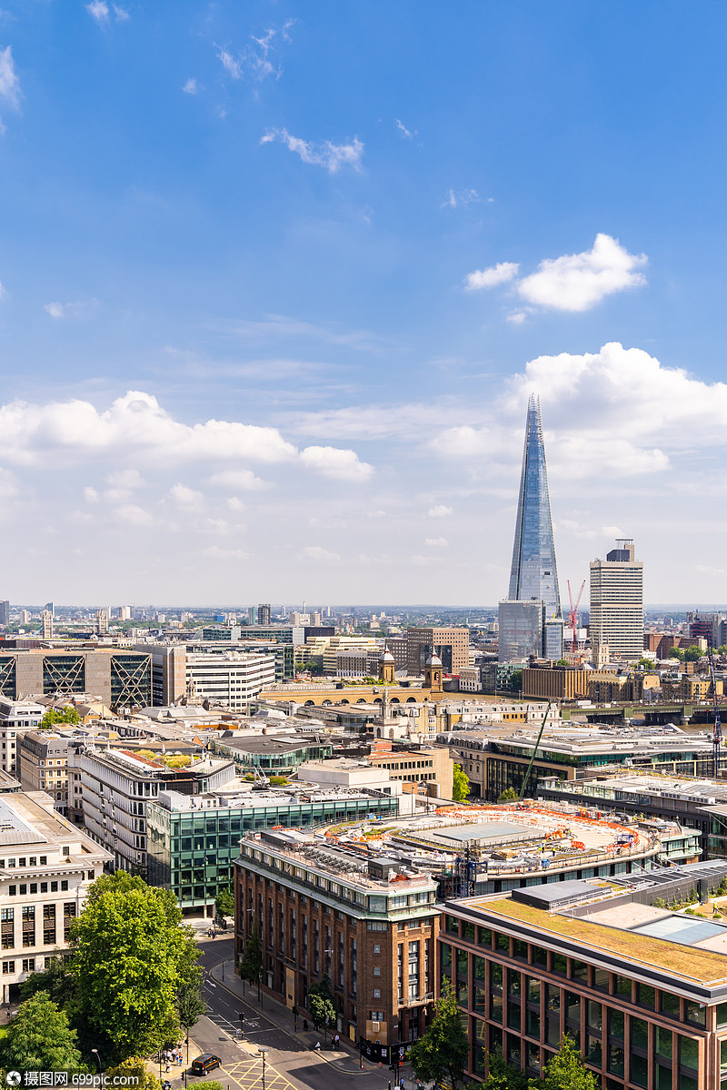 伦敦市中心城市景观天际线建筑伦敦,英国