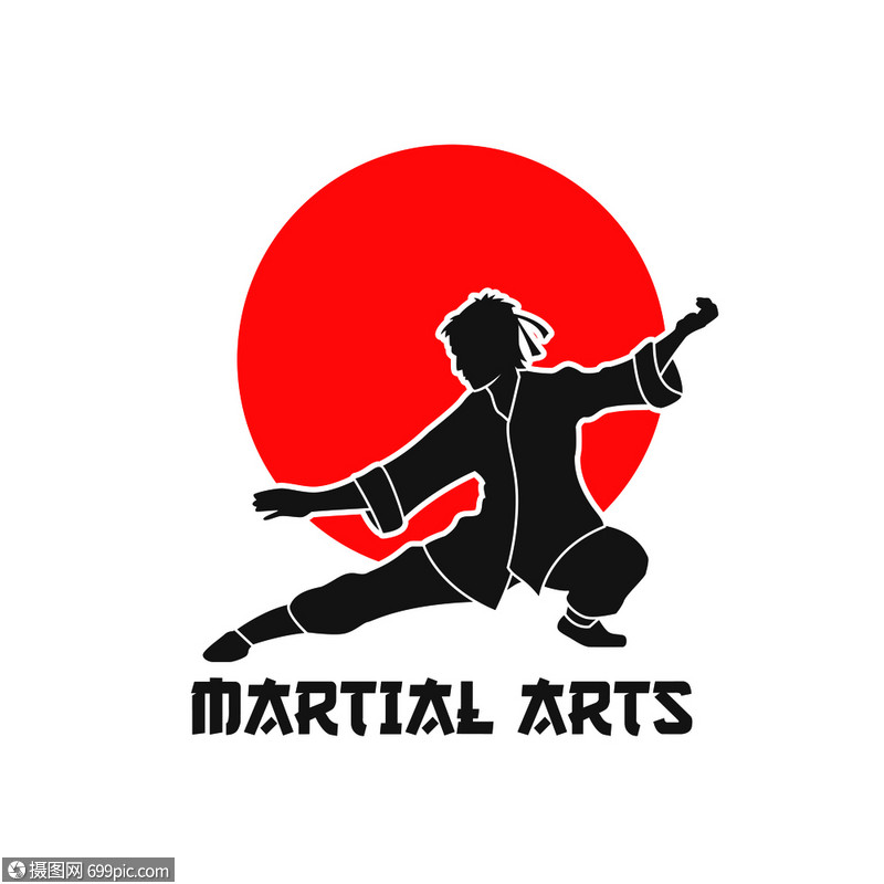 武术动作logo图片