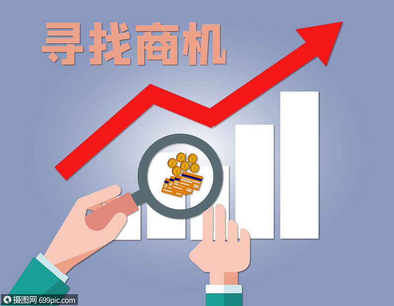 创意背景 金融贸易 寻找商机.eps