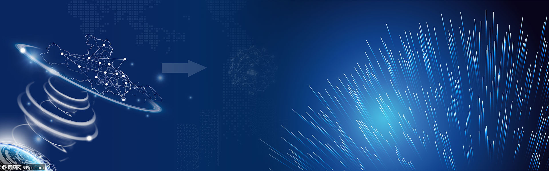 科技感背景智能海报banner