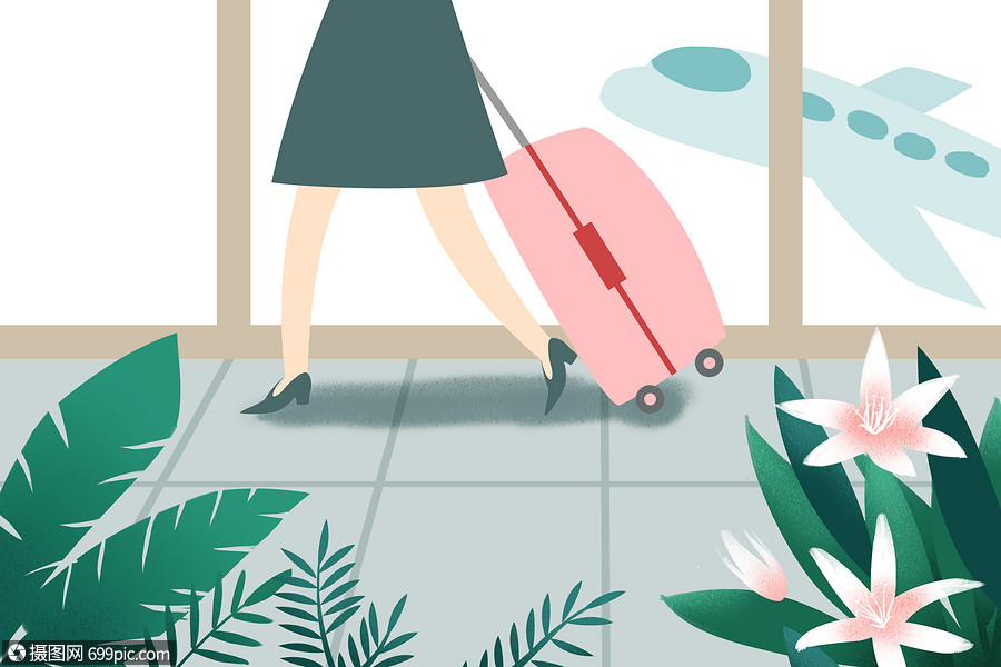 出差的商务女士