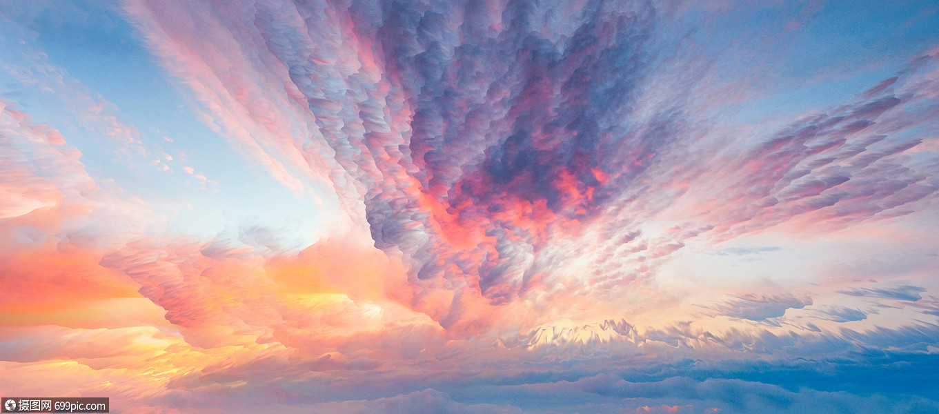 創意雲彩風景背景