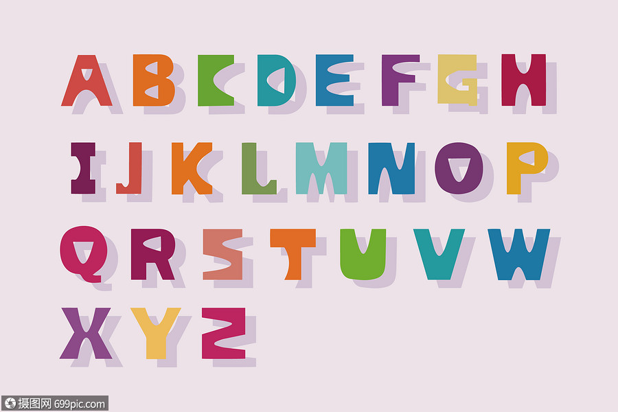 字母设计字体26字母