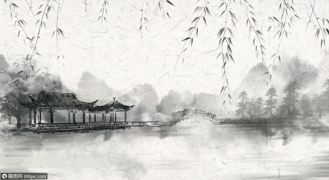 插画 背景素材 水墨背景图.psd