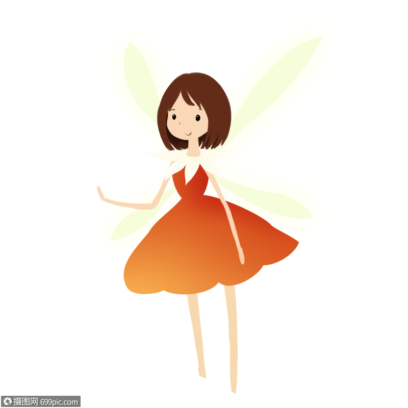 精灵卡通插画高清图片素材