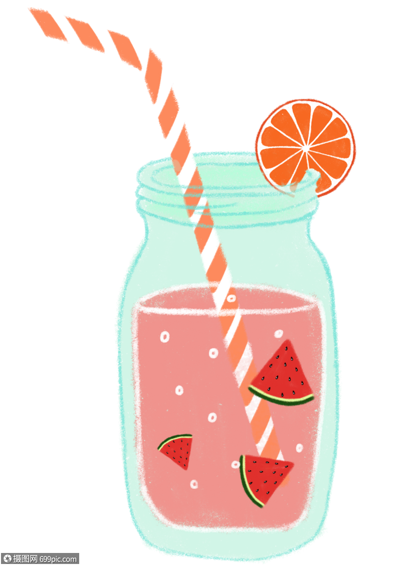 免抠元素 手绘/卡通元素 西瓜汁.png