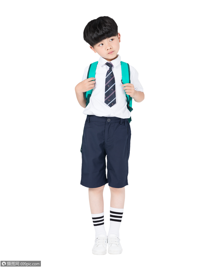 背着书包准备上学的小男生男孩图片