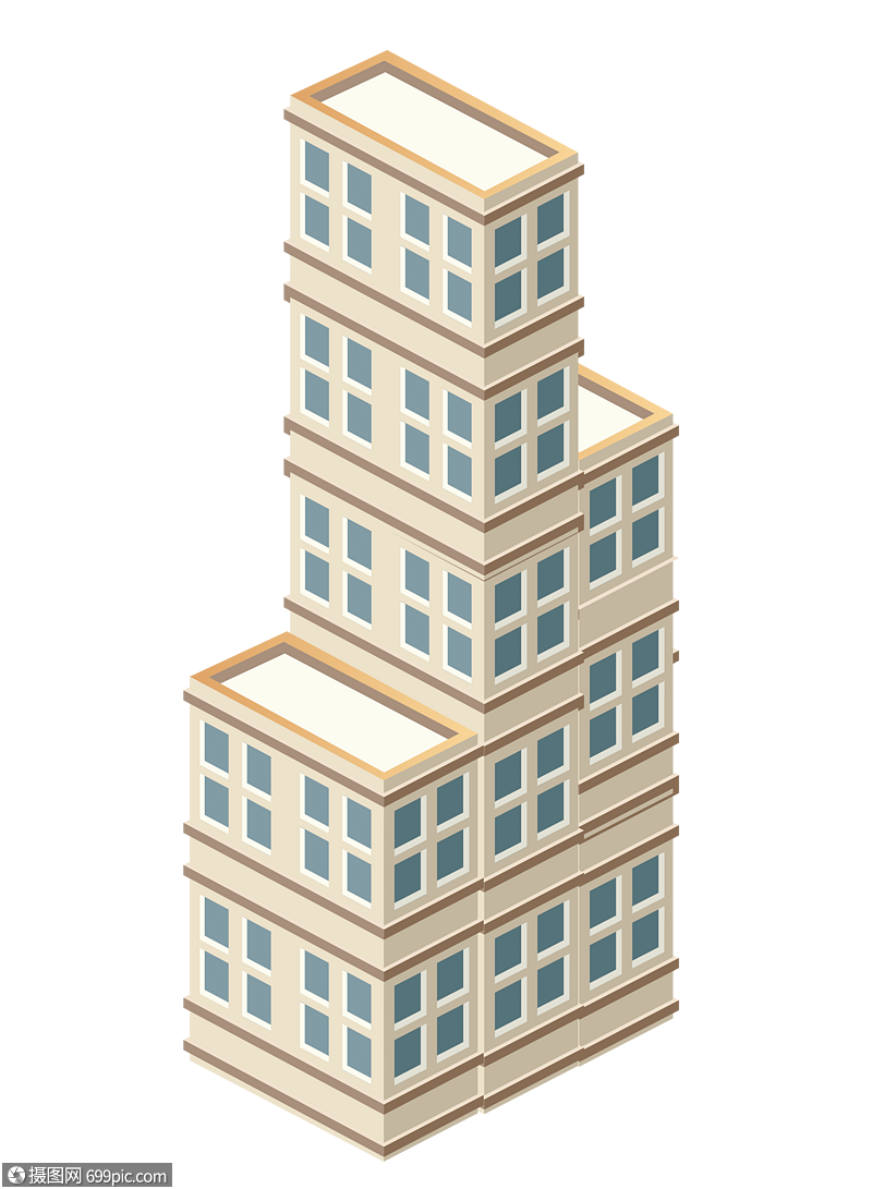 楼房元素素材高清图片素材
