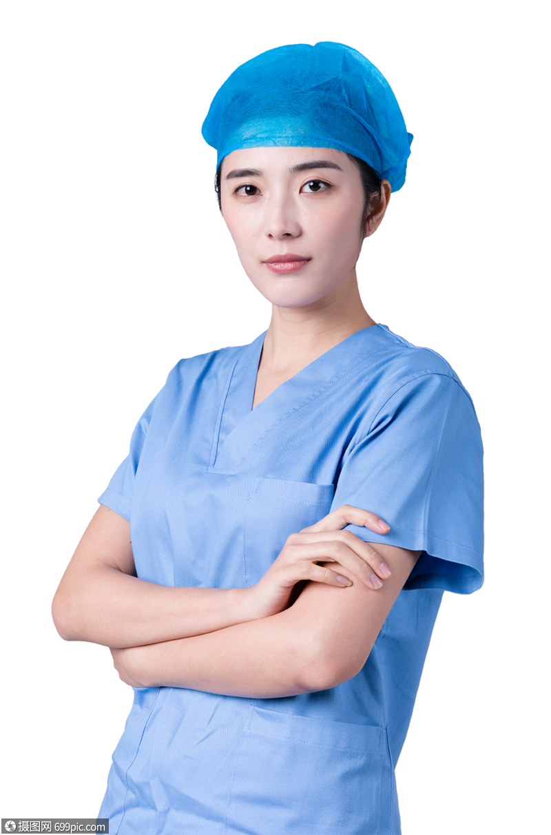 手术女医生形象动作展示棚拍