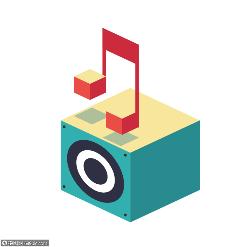 音响音乐插画高清图片素材