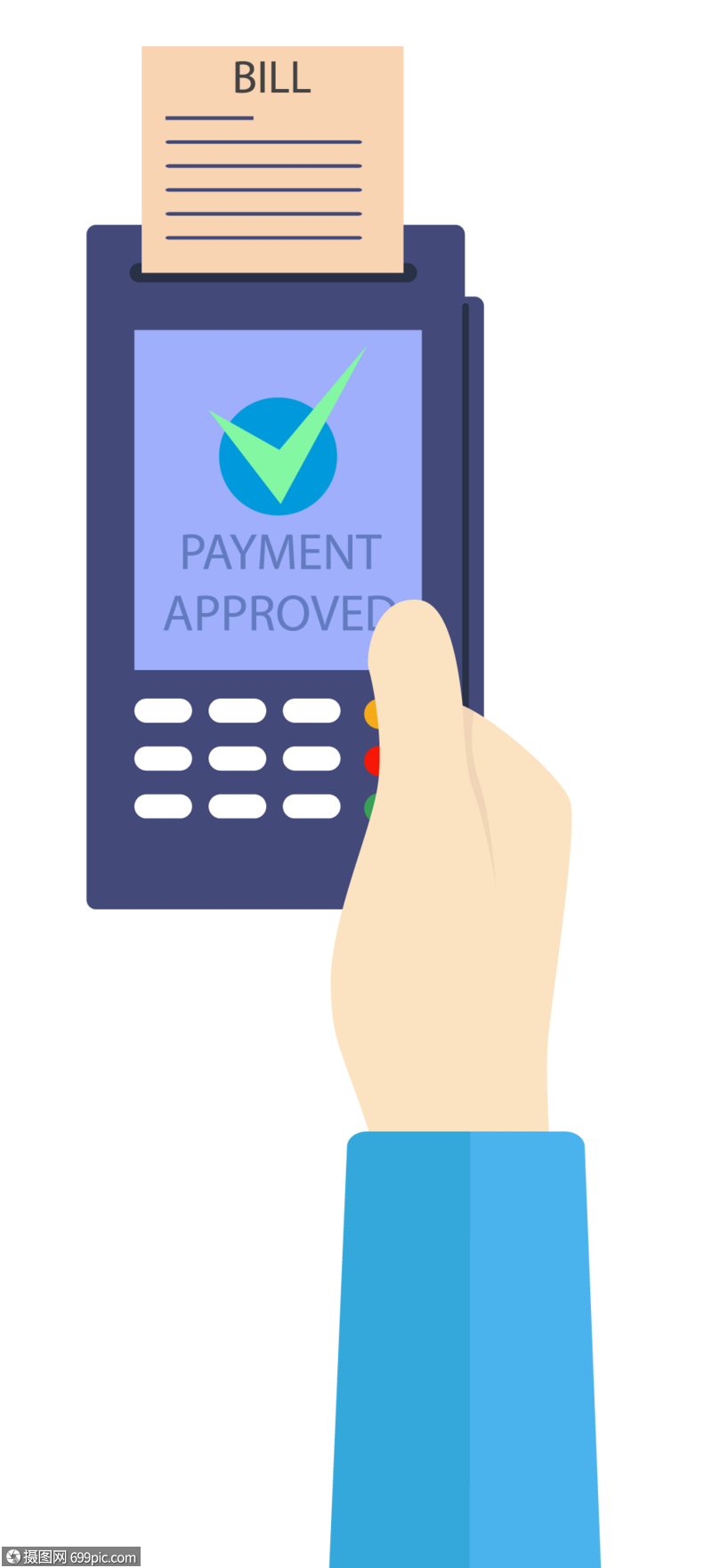 图片 素材 手绘/卡通元素 pos机.png