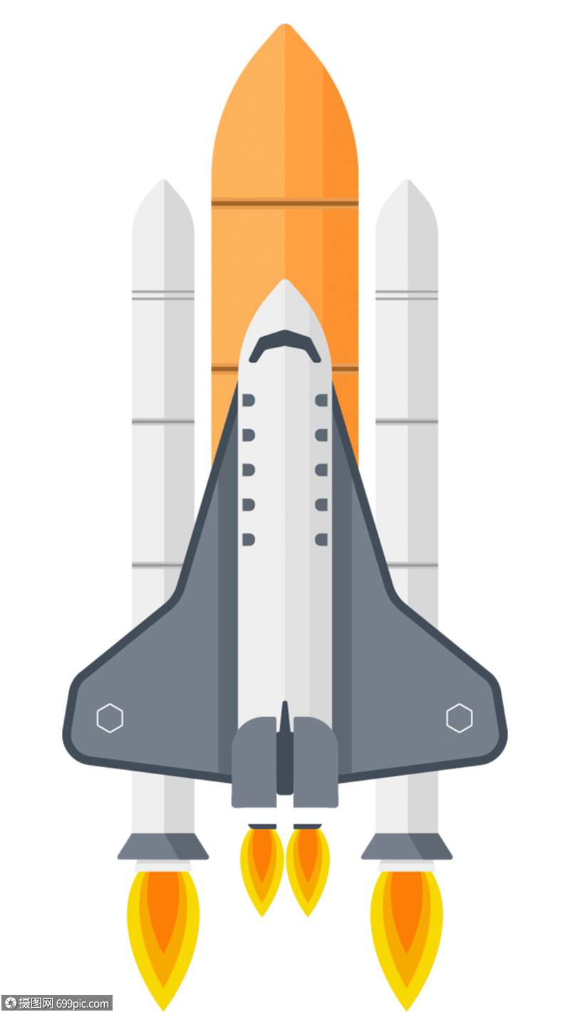 火箭发射插画素材图片