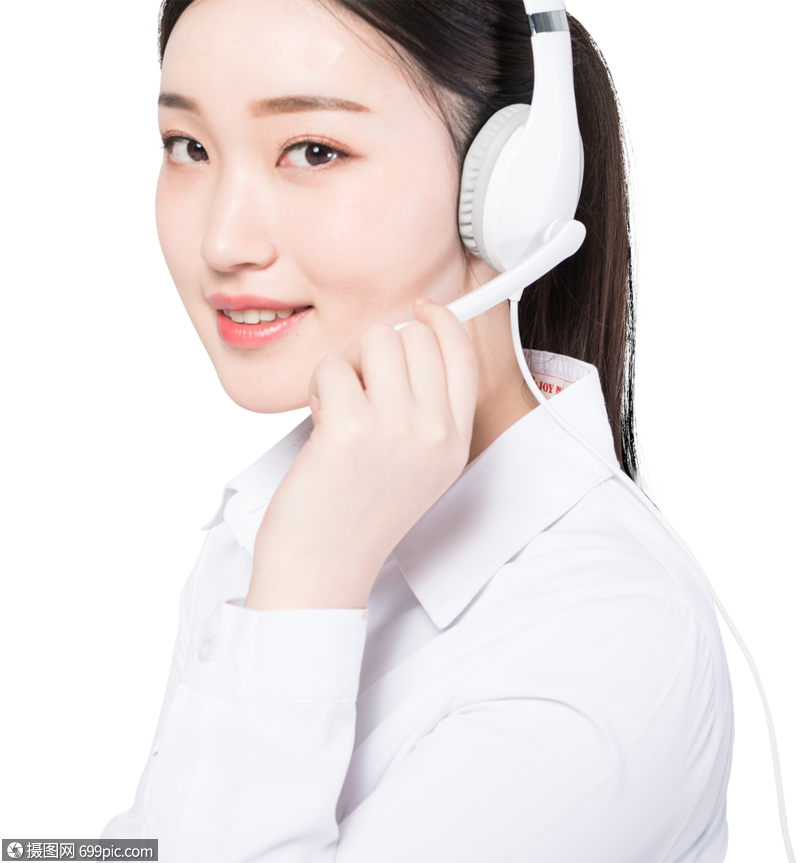 正在工作的客服女性形象图片正装办公室职员