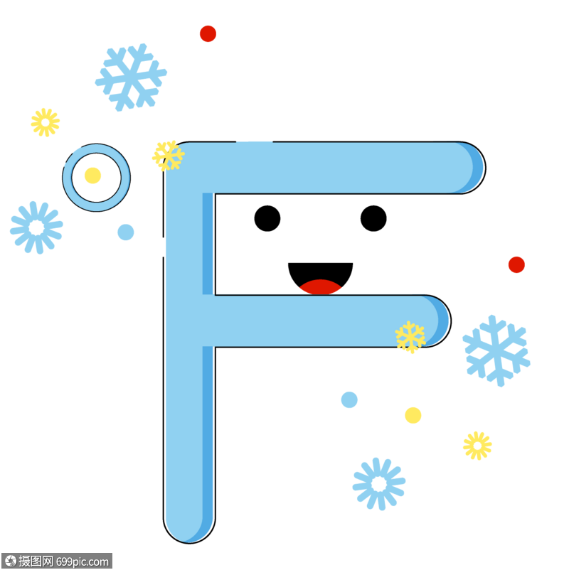 字母ff手绘字母图片