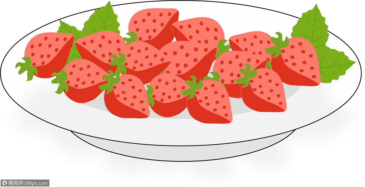 一盘草莓