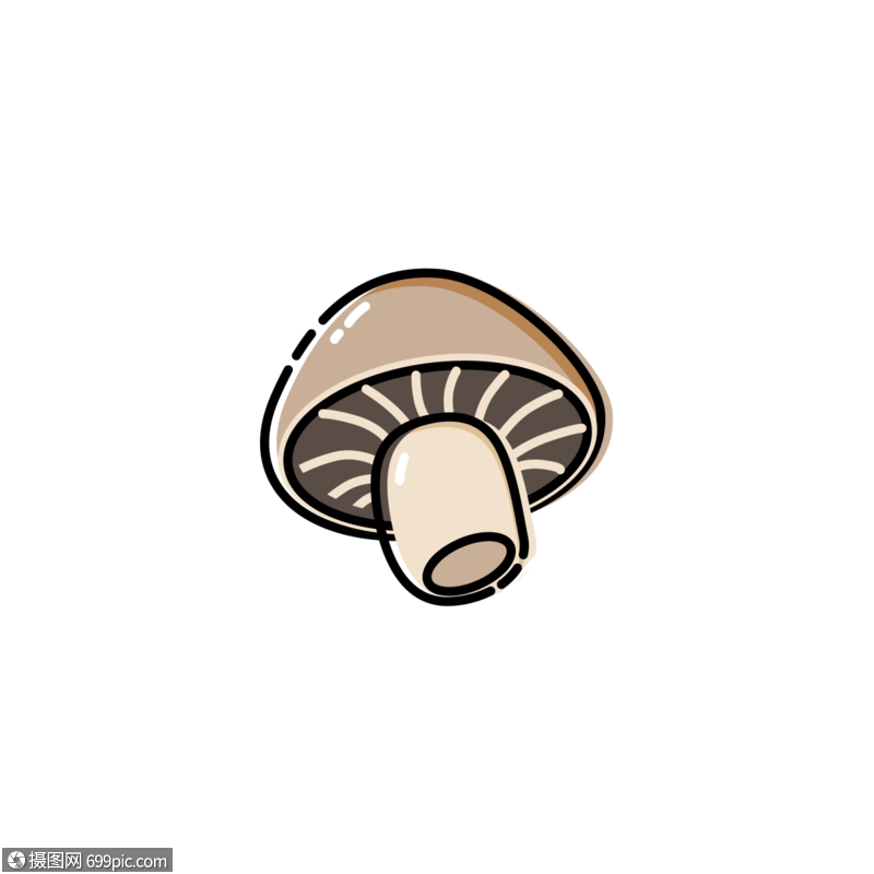 可爱蘑菇标志ui设计图标