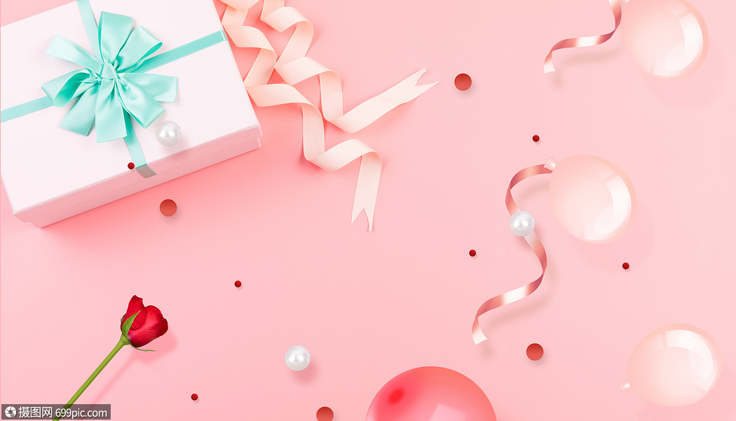 浪漫礼盒背景