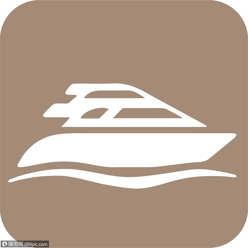 游艇图标元素高清图片素材