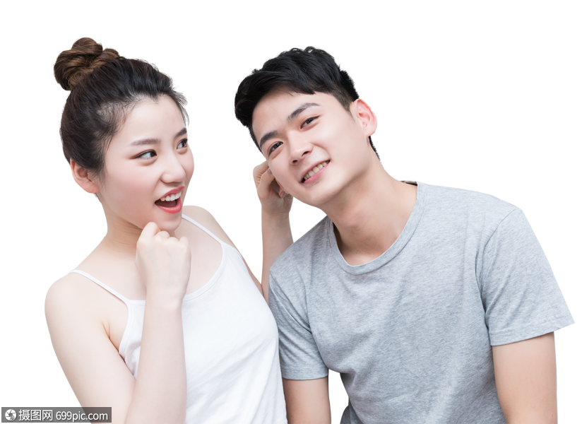 情侣创意搞怪大头照