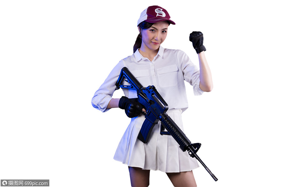 吃鸡游戏角色扮演的模特