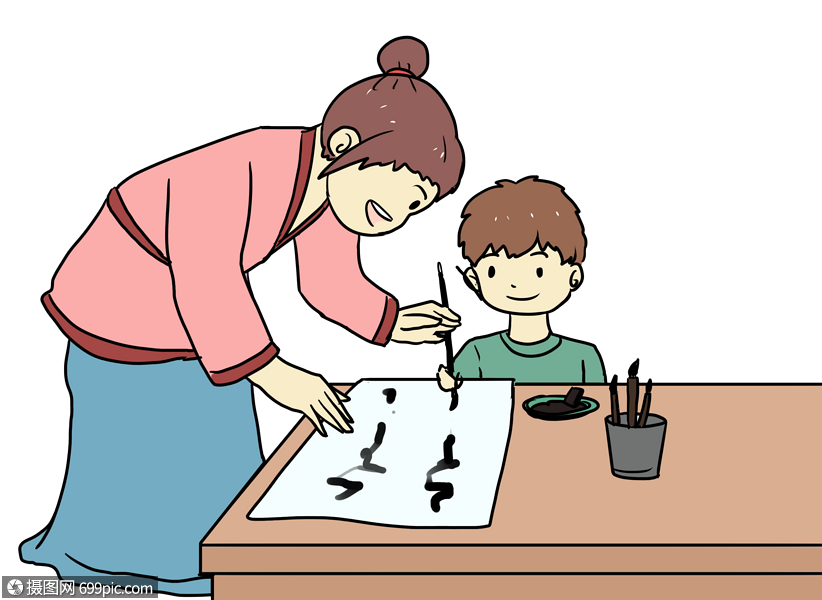 学习写字的学生学生素材学生图片